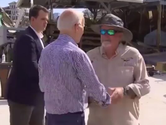 Biden’s Bizarre Hot Mic Moment on Florida Tour is Raising Questions