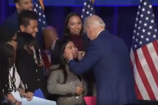 Biden is Once Again Freaking People Out with His Handsy Touching